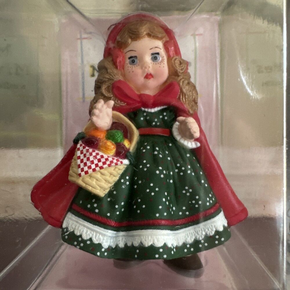 Vintage Hallmark Little Red Riding Hood Miniature 3' Doll Madame Alexand…